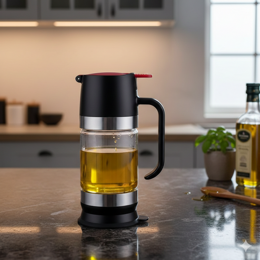 No-Drip Glass Honey Dispenser with Innovative Back-Suction Technology – 300ml/350ml Leak-Proof Syrup Pot